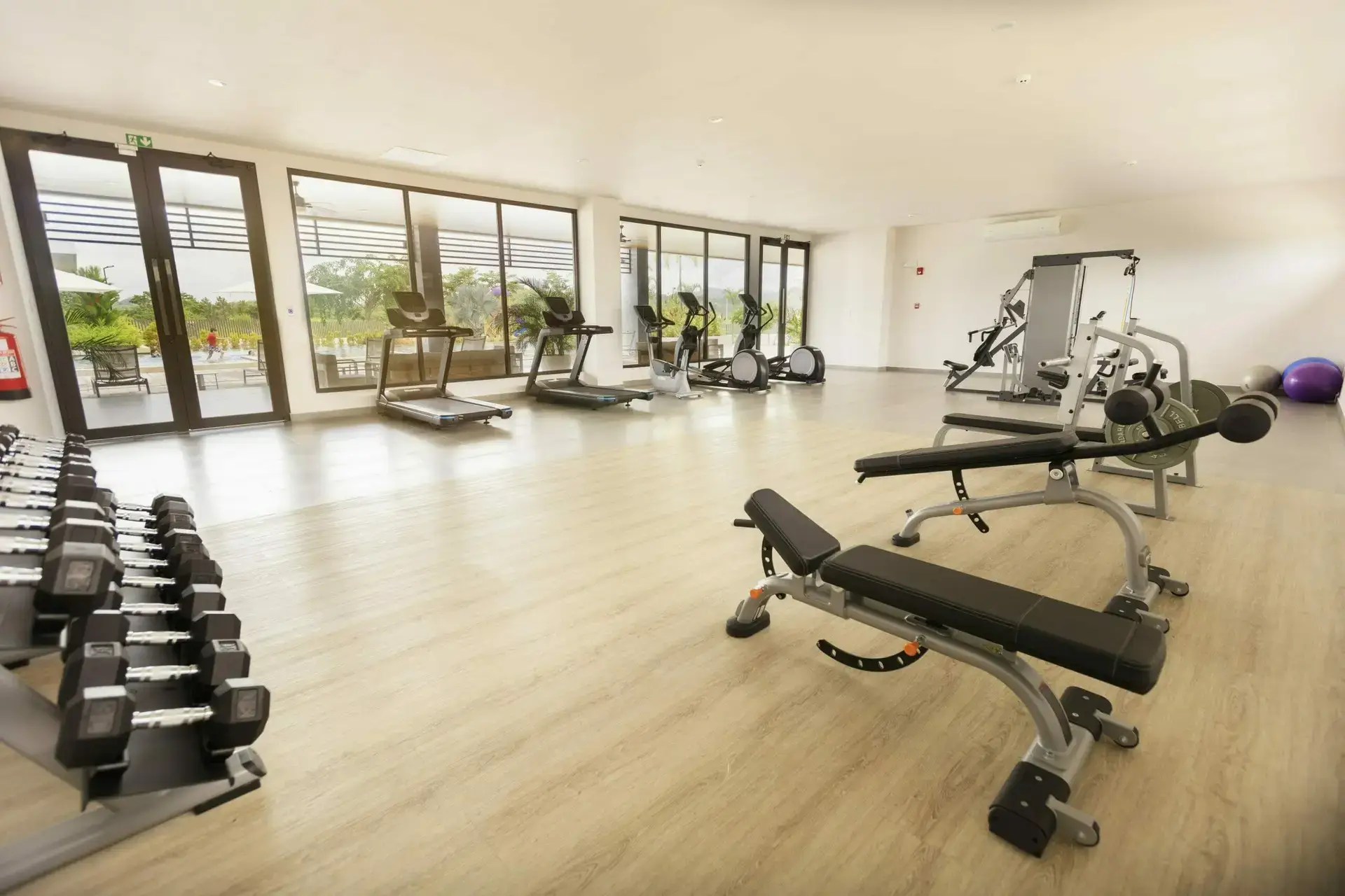 Gimnasio como amenidad del proyecto residencial Vallarta Residences en Paseo del Norte.