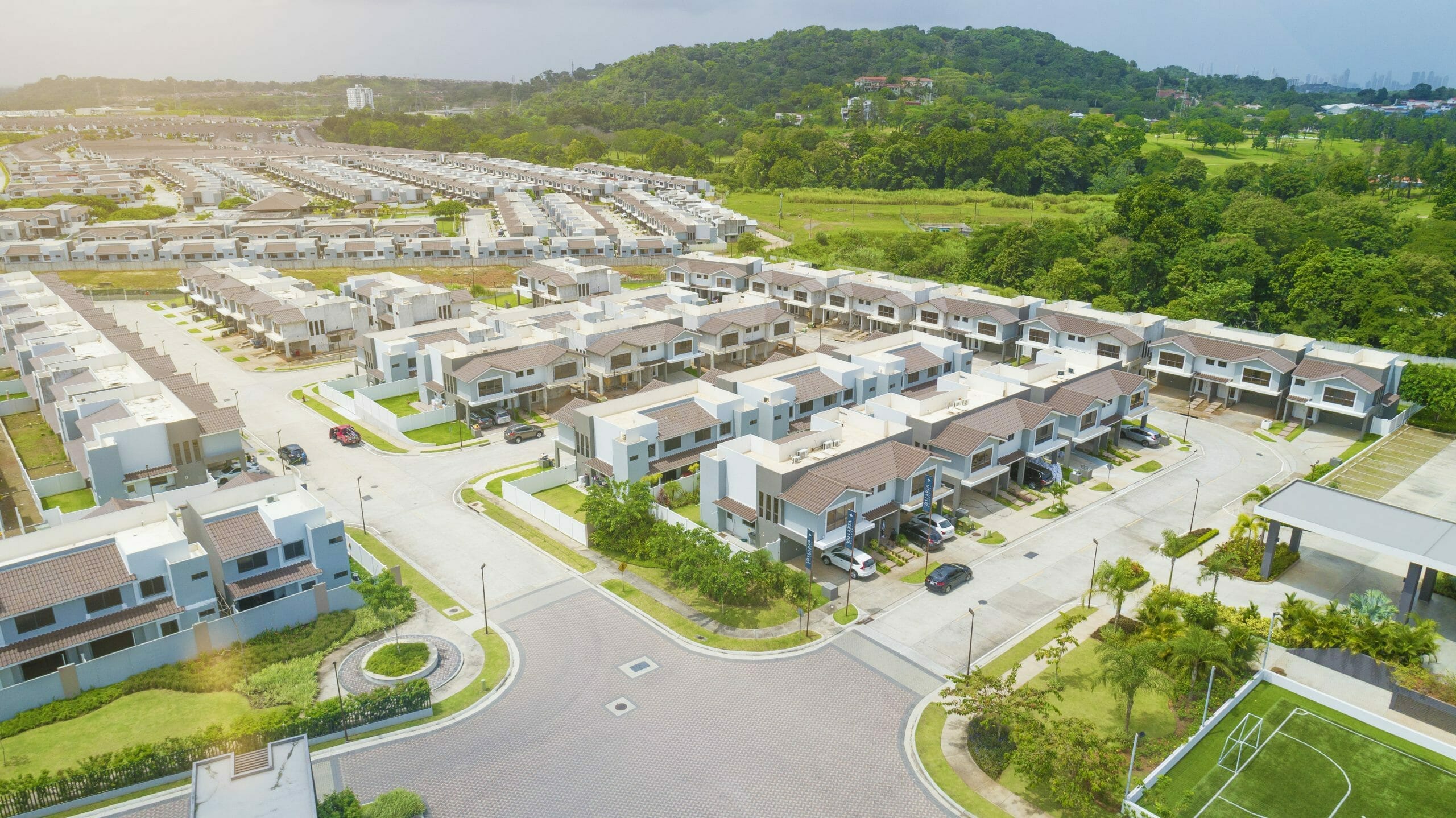 Vista aérea del proyecto Vallarta Residences en Paseo del Norte.