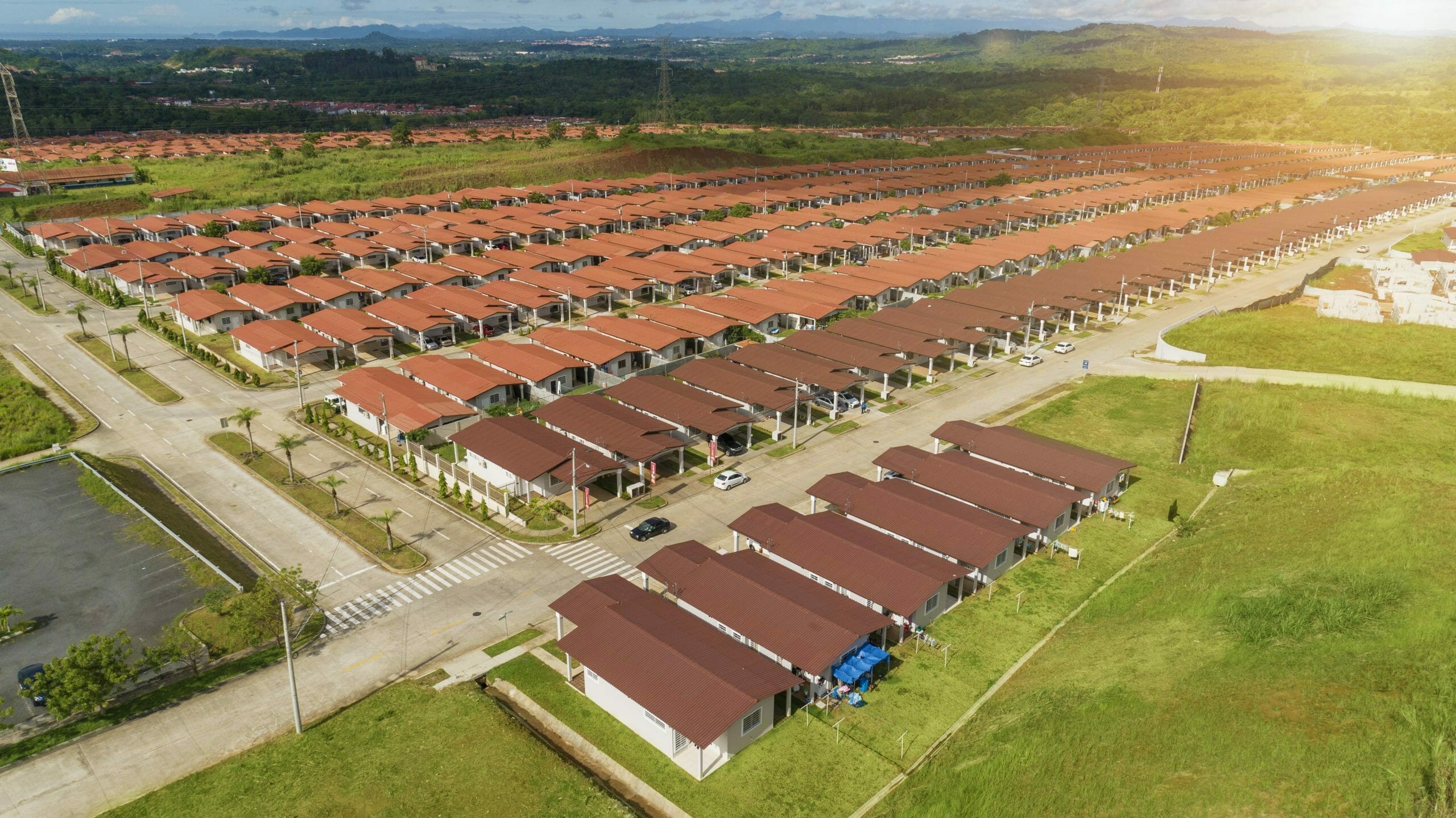 Vista aérea de Brisas del Golf Arraiján en Panamá Oeste.