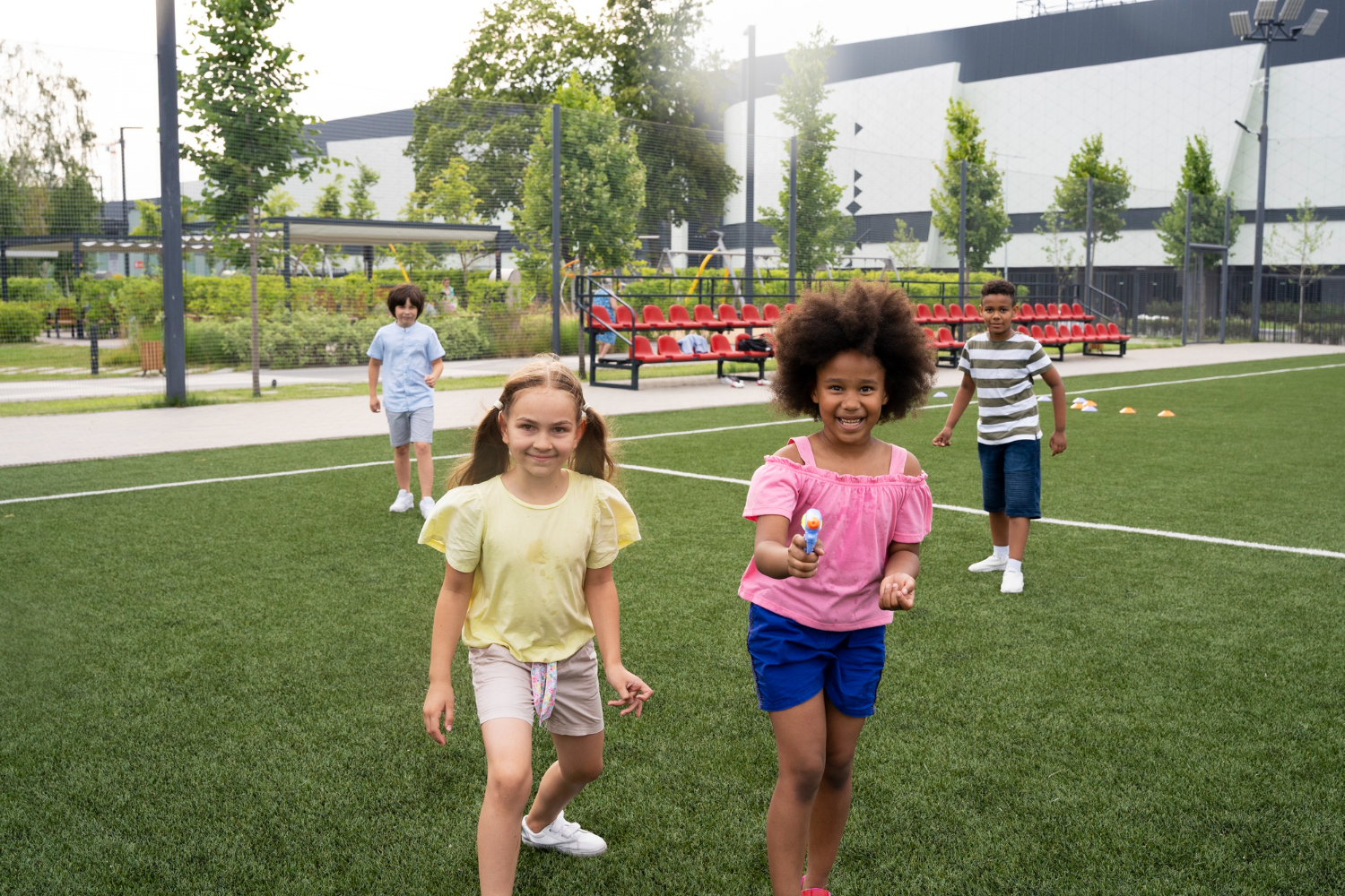Áreas recreativas en un complejo residencial